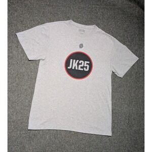 Portland Trail Blazers Jerome Kersey JK25 Memorial‎ NBA Gray T Shirt Large Mens